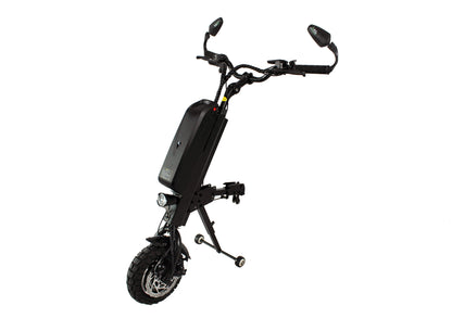 Zap Mobility power wheelchair attachment in black